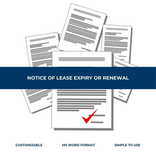 Notice of Lease Expiry or Renewal